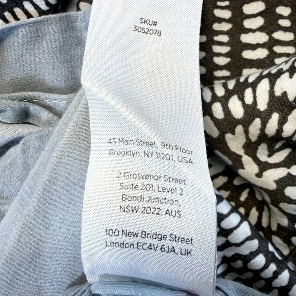 West Elm Organic Cotton Standard Pillow Case Set of 2‎ Gray Blue Black Medallion
